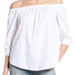 White Off The Shoulder Top